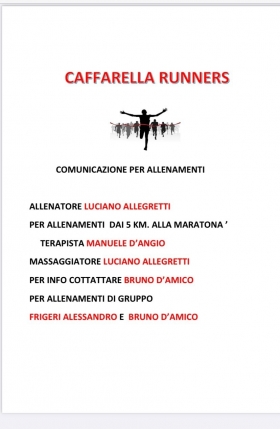 Comunicazione per Allenamenti - Caffarella Runners asd