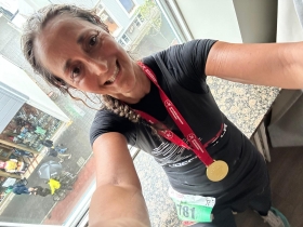 Lady Rosanna De Nictolis alla Maratona di Reykjavik 23 Agosto 2025 - Caffarella Runners asd