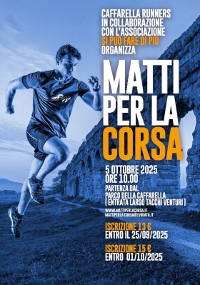 Gara Caffarella Matti per la Corsa 5 ottobre 2025 - Caffarella Runners asd